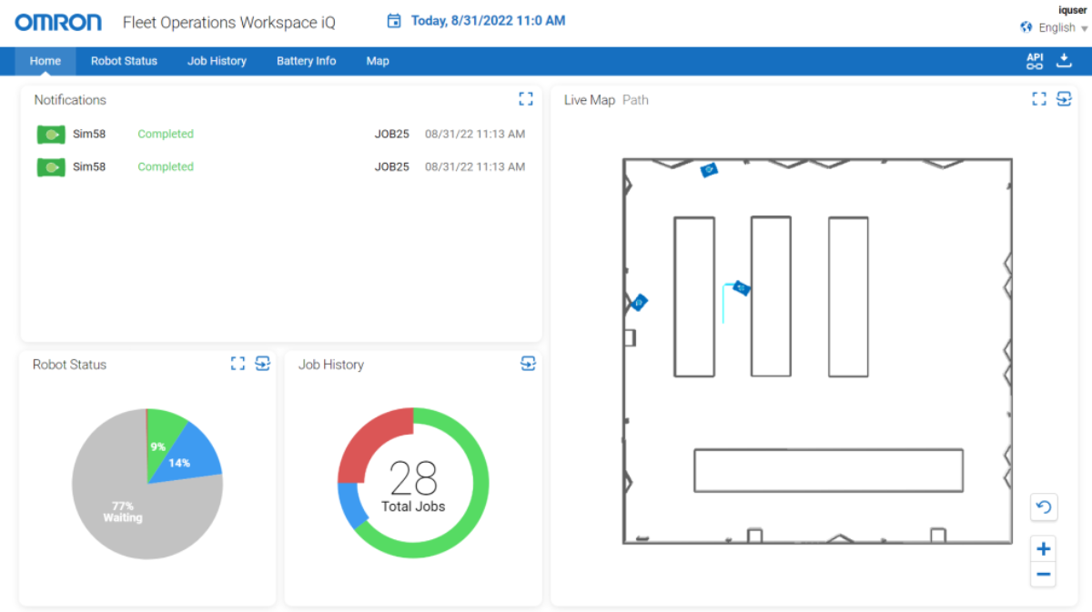 Formación Robot AMR Software OMRON